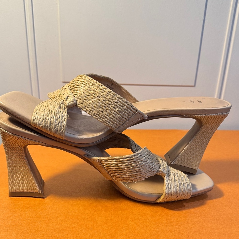 A New Day Women's Tan Woven Mules - Picture 3 of 5